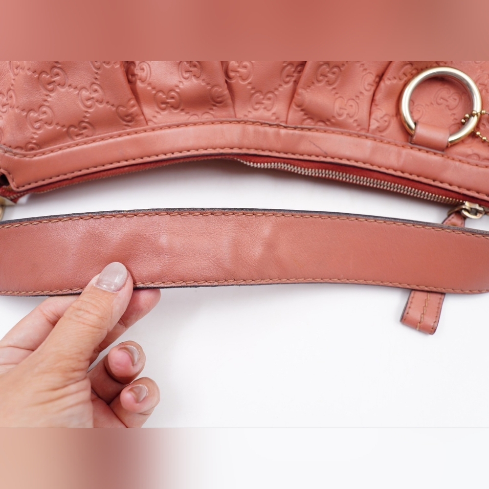 GUCCI Guccissima Sukey Hobo Rose - Picture 10 of 16